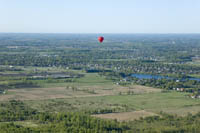 Hot Air Balloon Ride Ottawa 2007 landscape with Quickie balloon